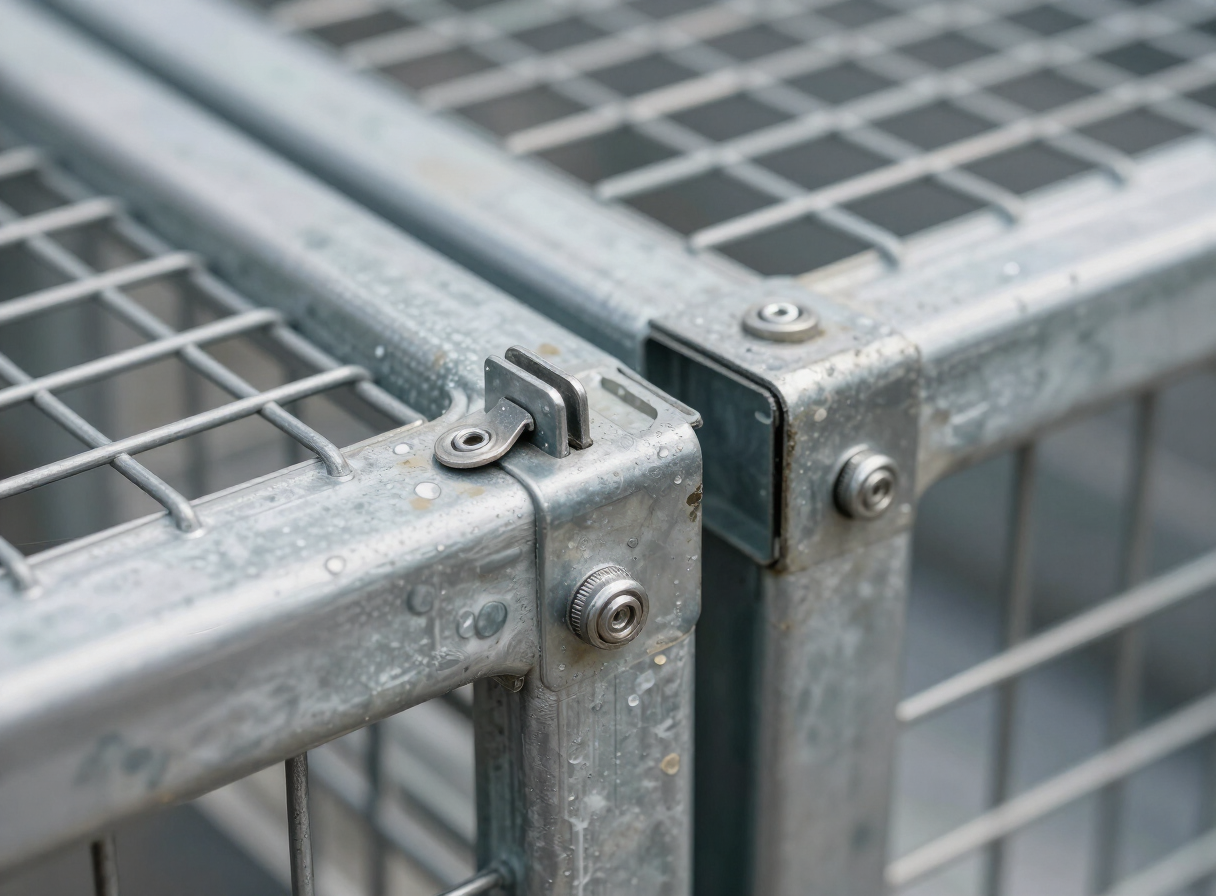 Locking and folding hinge detail