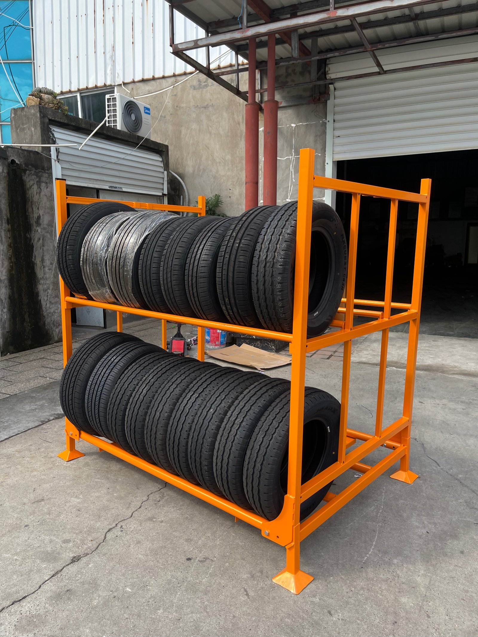 Custom Tire Storage Rack