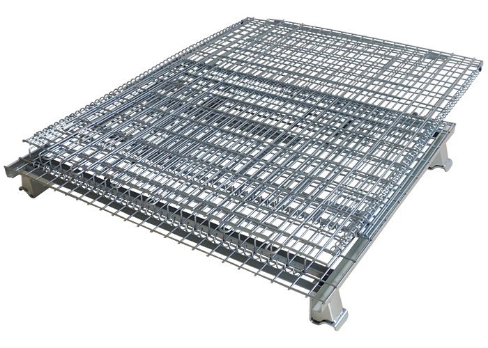 Customized wire mesh container with internal dividers
